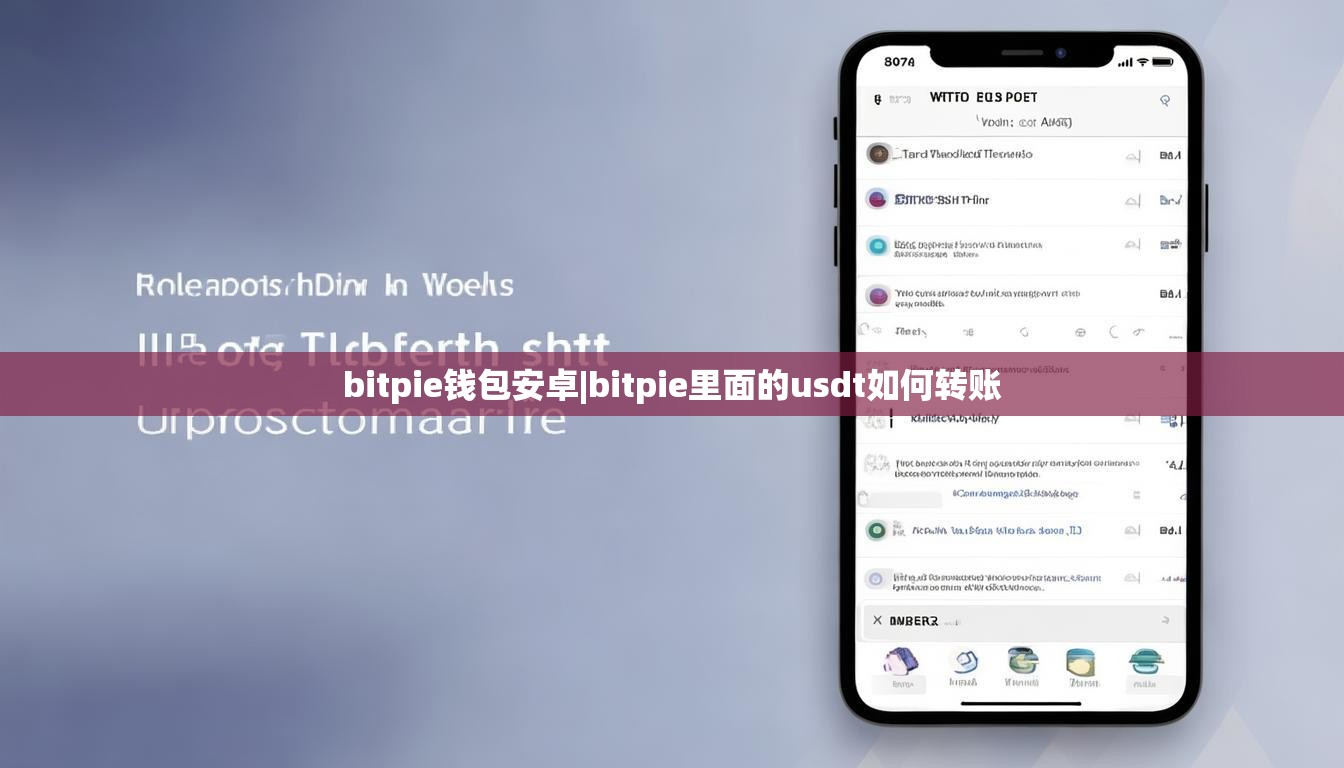 bitpie钱包安卓|bitpie里面的usdt如何转账  第1张