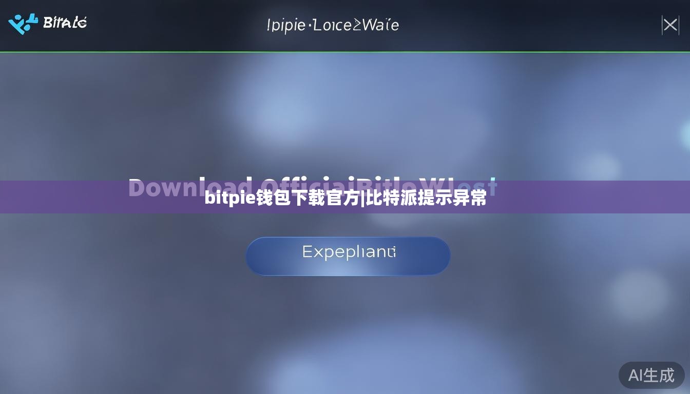 bitpie钱包下载官方|比特派提示异常  第1张