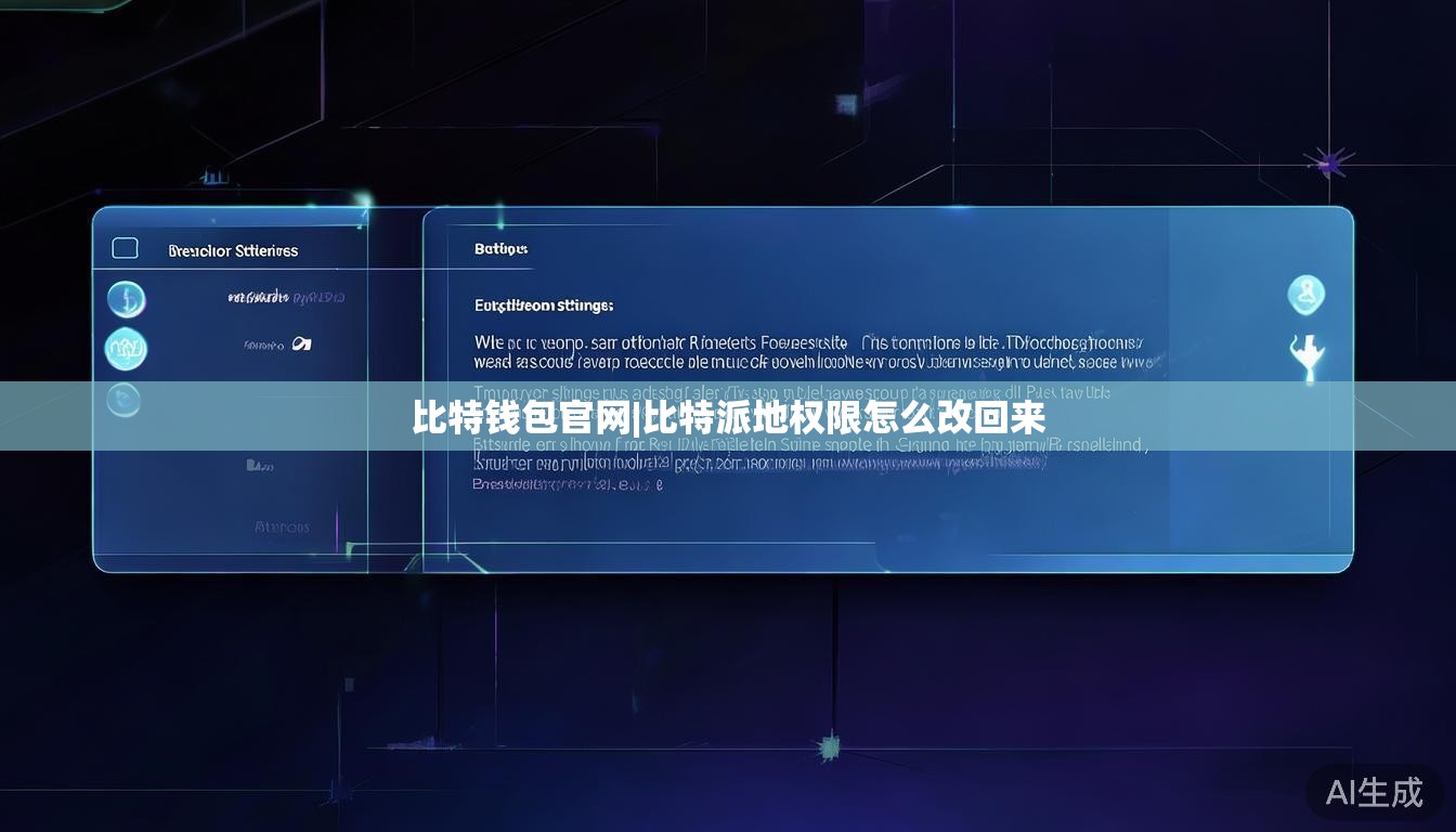 比特钱包官网|比特派地权限怎么改回来  第1张