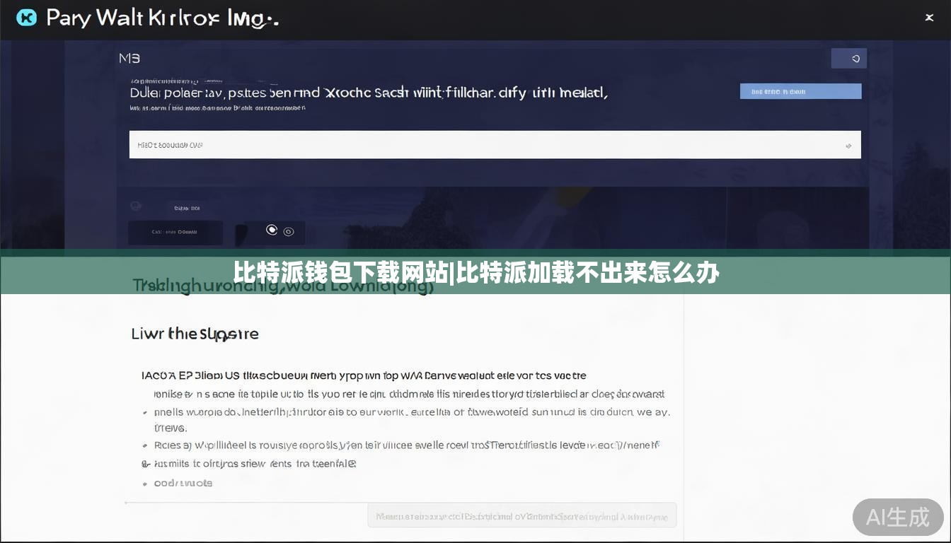 比特派钱包下载网站|比特派加载不出来怎么办  第1张